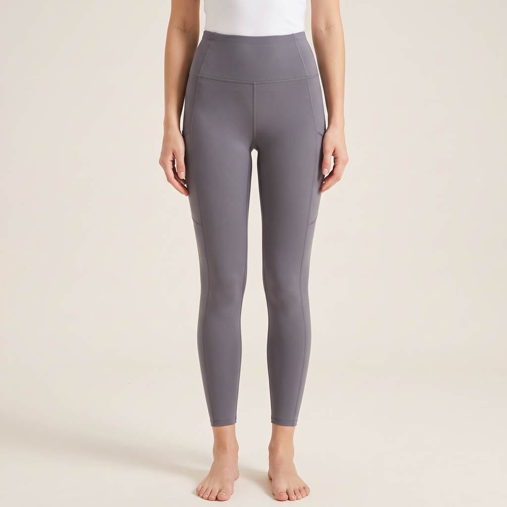 Nylon leggings in grey