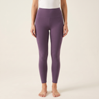 Nylon leggings in deep purple