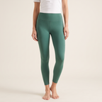 Nylon leggings in emerald