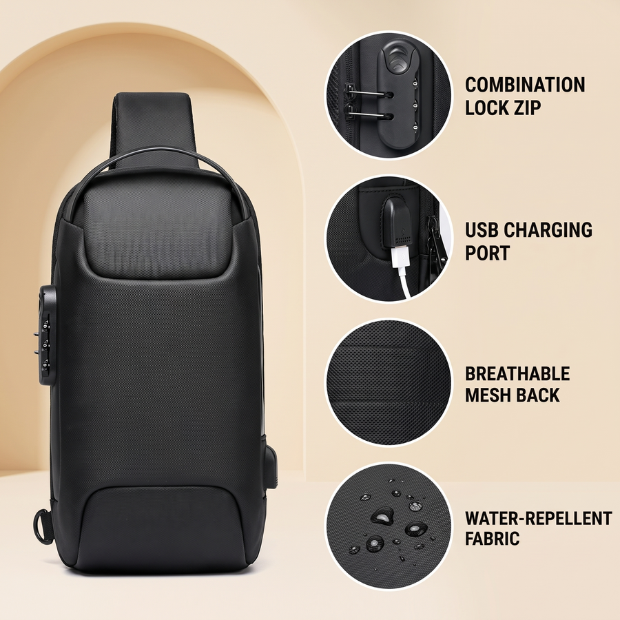 Men's/Woman's Anti-Theft Crossbody Shoulder Bag